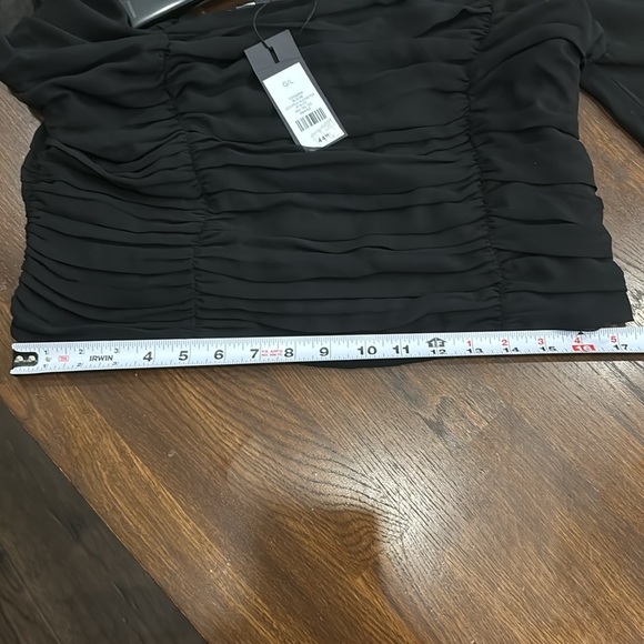 New black DYNAMITE blouse size large - Picture 8 of 8